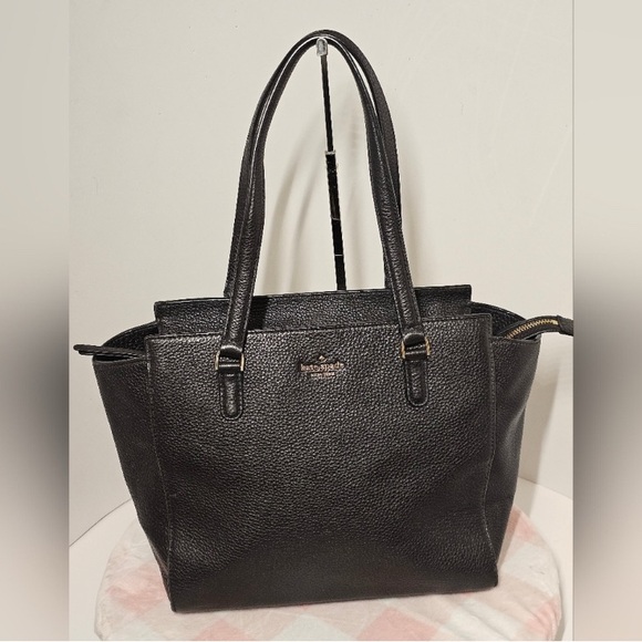 Kate Spade Black Tote Bag w/matching wallet - Picture 11 of 16